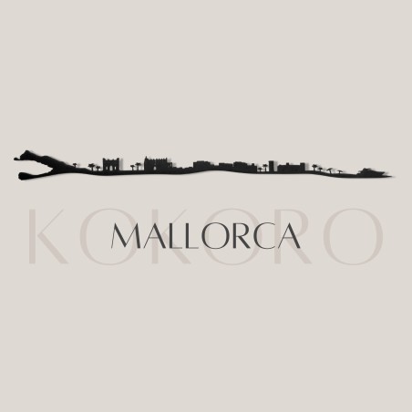 Skyline de Mallorca fabricado hecho de materiales reciclados y fabricado con impresión 3d