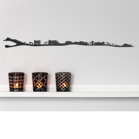 Skyline de Mallorca, silueta de decoración para pared