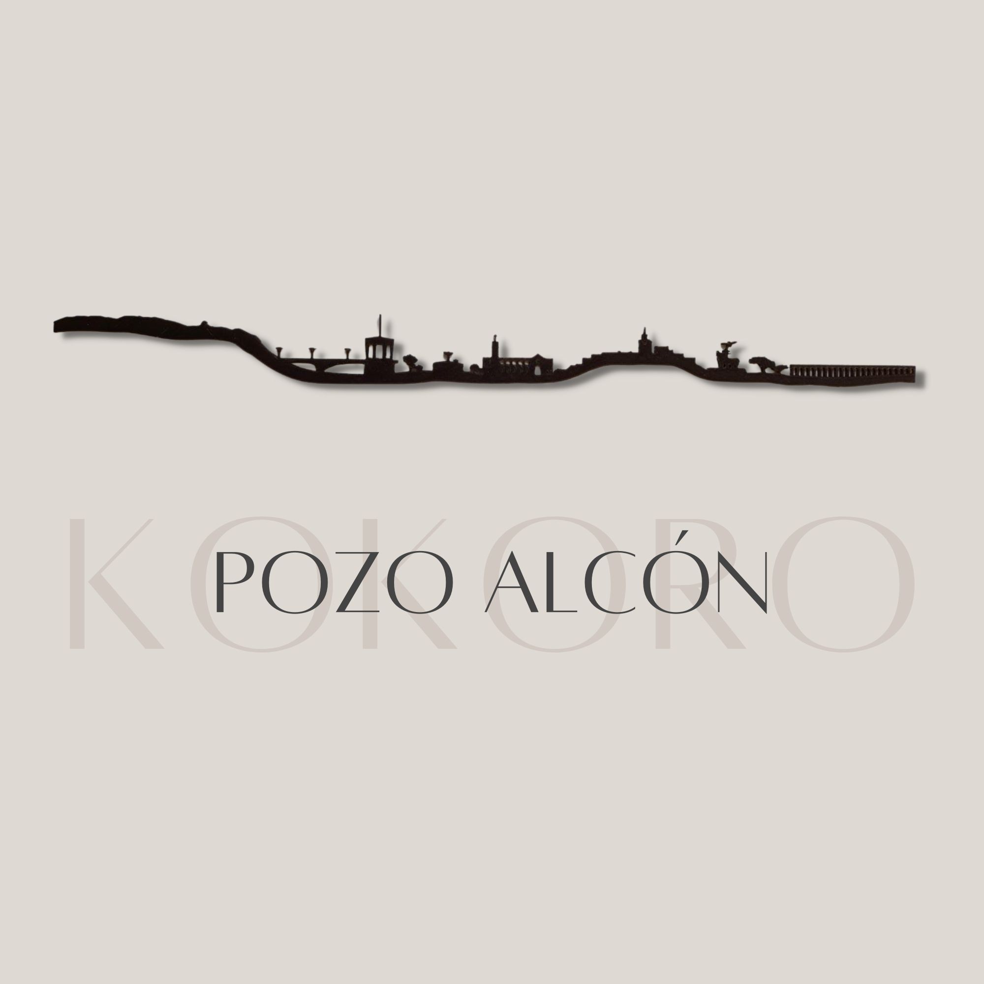 Skyline de Pozo Alcón, provincia de Jaén. Hecho de materiales reciclados y fabricado con impresión 3d