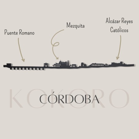 Skyline de Córdoba hecho con plásticos reciclados