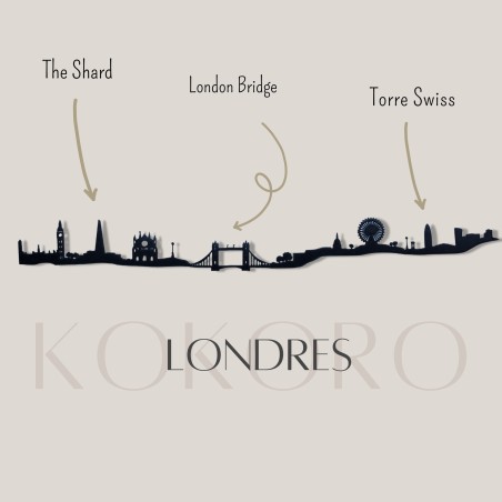 Skyline de Londres hecho de materiales reciclados y fabricado con impresión 3d