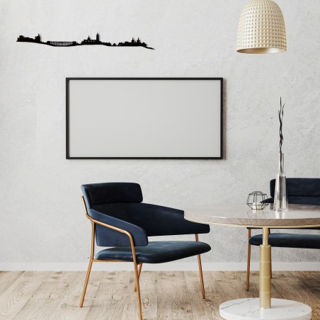 Skyline de Segovia, silueta de decoración para pared