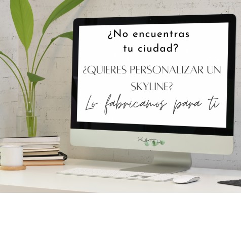 Skyline silueta personalizada de ciudades y lugares para decoración de pared