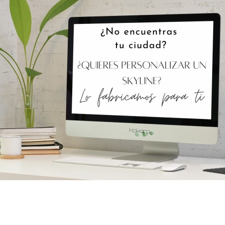 Skyline silueta personalizada de ciudades y lugares para decoración de pared