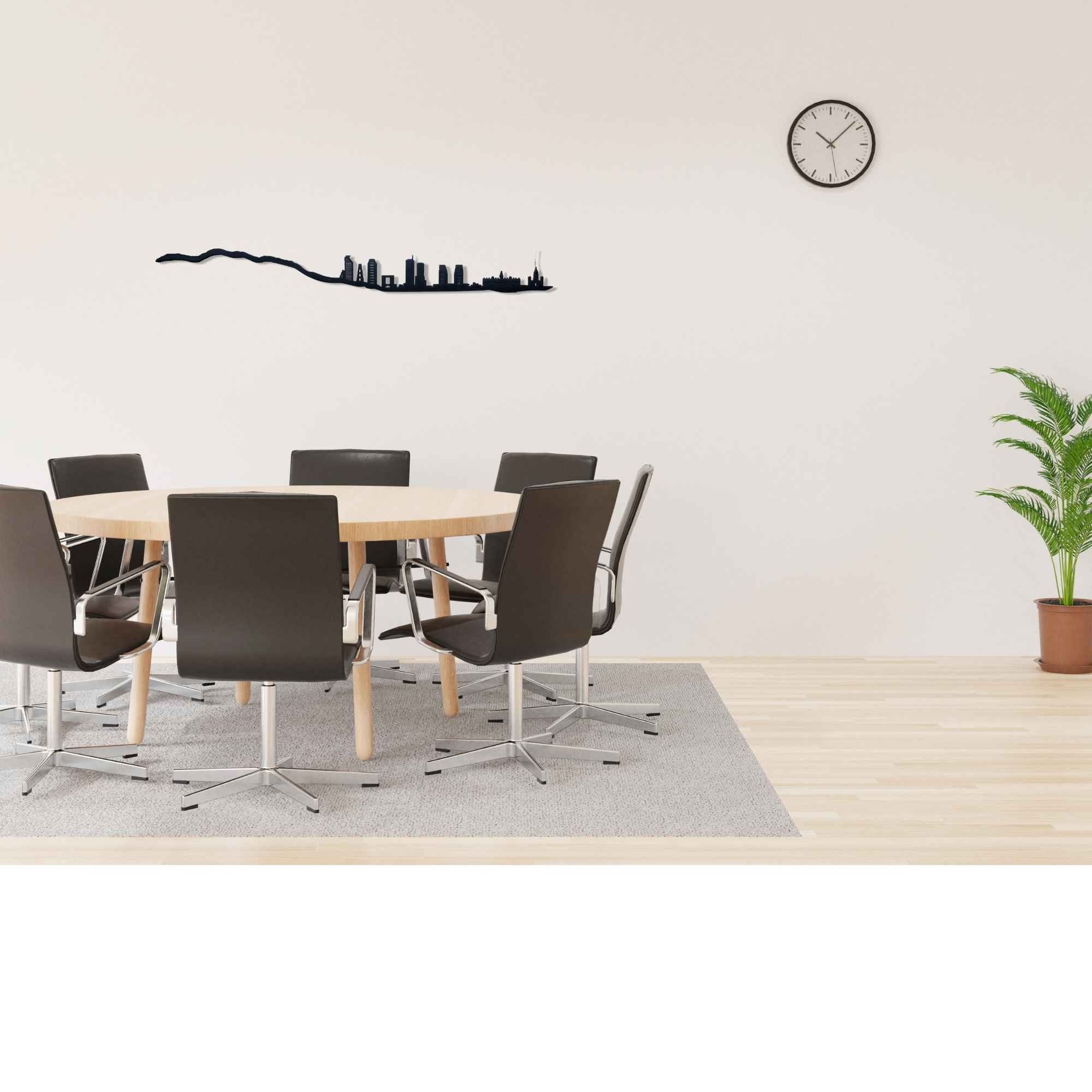 Skyline de Granada, silueta de decoración para pared fabricada con impresión 3d y plástico reciclado