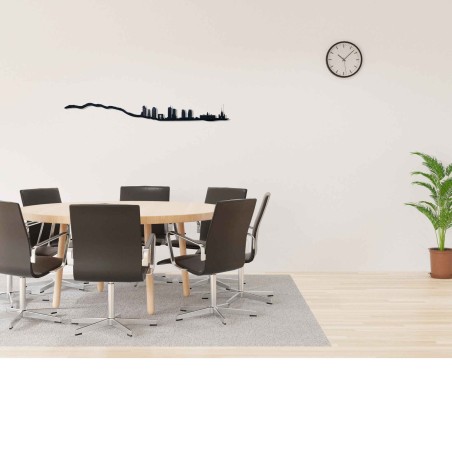 Skyline de Granada, silueta de decoración para pared fabricada con impresión 3d y plástico reciclado