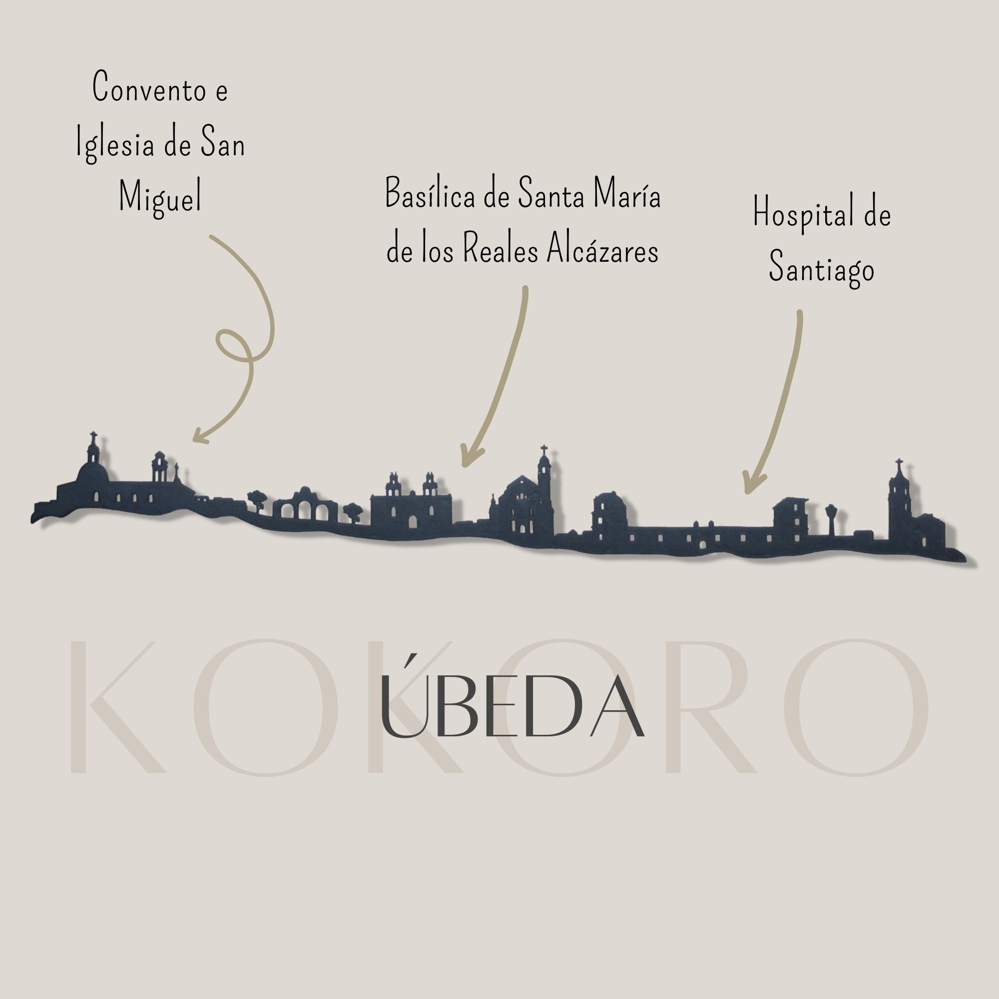 Skyline de Úbeda para decoración