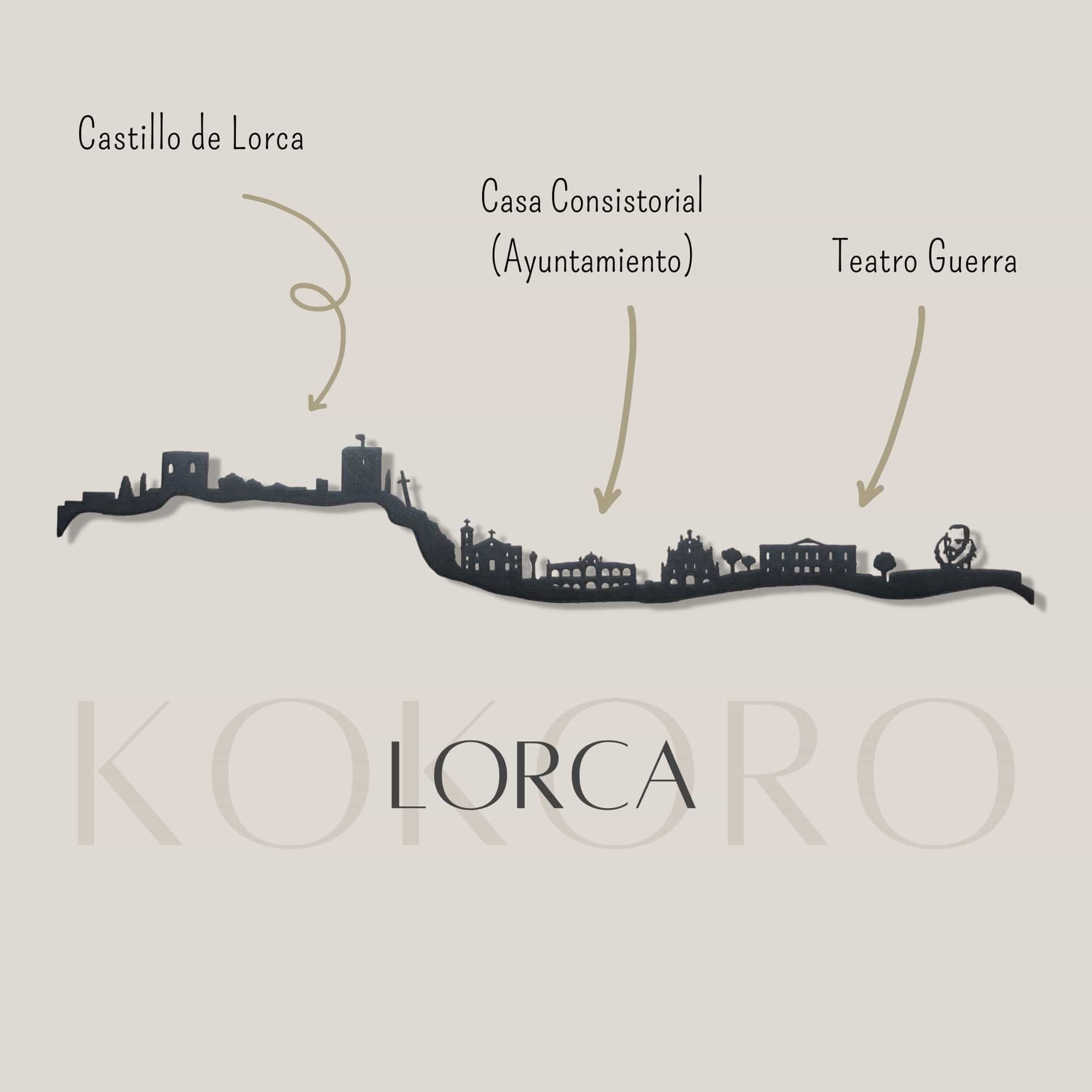 Skyline de Lorca para decoración
