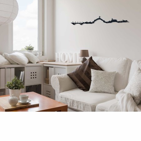 Skyline de Purchena de mar , silueta de decoración para pared fabricada con impresión 3d y plástico reciclado