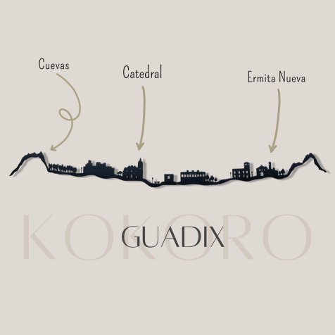 Skyline de Guadix de mar para decoración