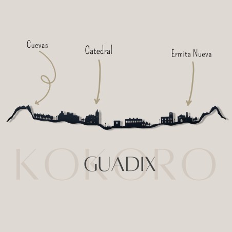 Skyline de Guadix de mar para decoración