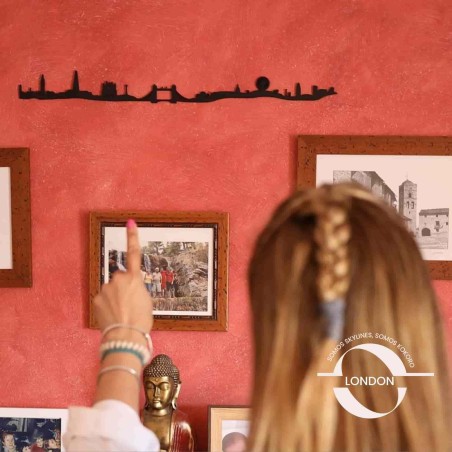 Skyline de la ciudad de londres, decoración de interiores, arte sostenible