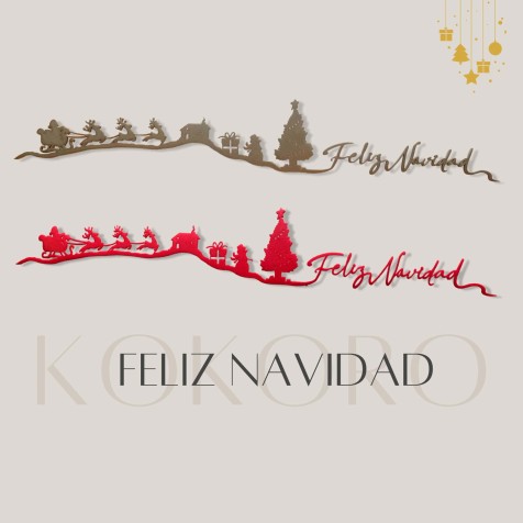 Skyline de la Navidad, decoración original de navidad con materiales reciclados, escena navideña decorativa para el hogar
