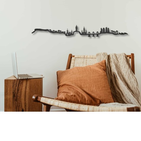 Skyline de Venezuela, silueta de decoración para pared creado con impresión 3d a partir de plástico reciclado