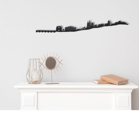 Skyline de Burgos, silueta de decoración para pared creado con impresión 3d a partir de plástico reciclado
