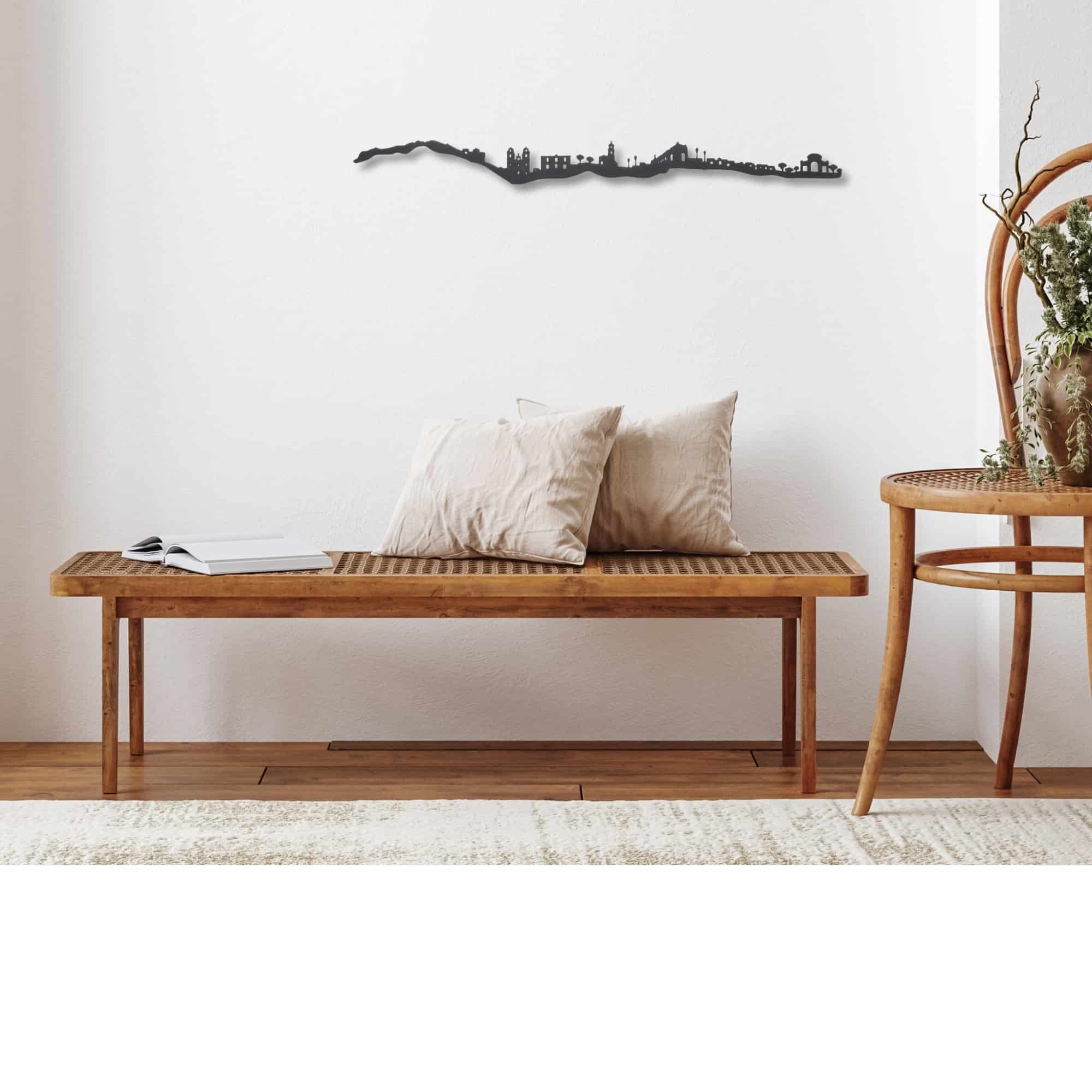 Skyline de Vélez Rubio, silueta de decoración para pared creado con impresión 3d a partir de plástico reciclado