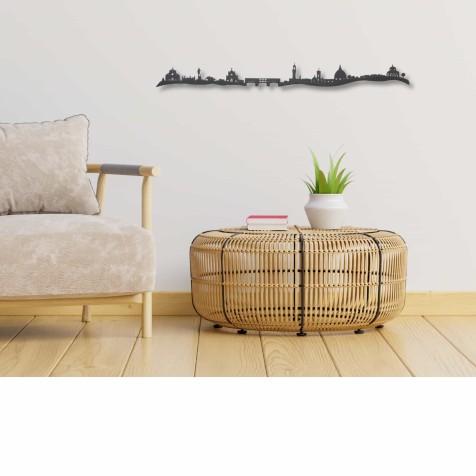Skyline de Florencia, silueta de decoración para pared creado con impresión 3d a partir de plástico reciclado
