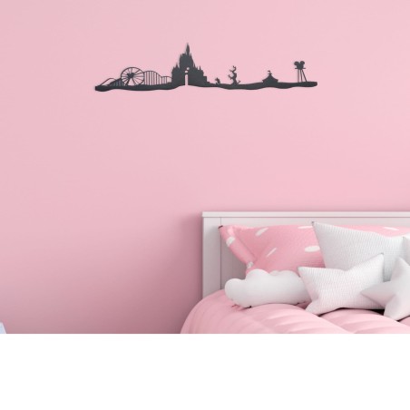 Skyline de Disney Land Paris, decoración infantil para pared