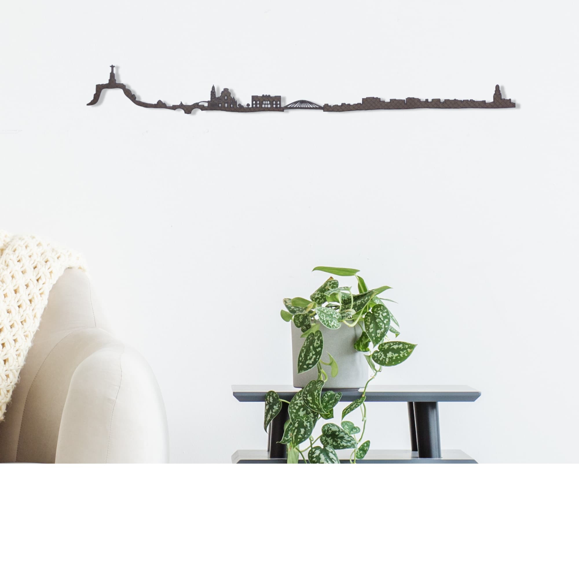 Skyline de Murcia, silueta de decoración para pared