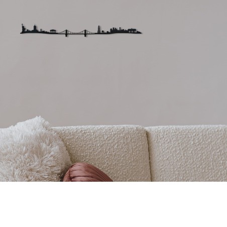 Skyline de Nueva York, silueta de decoración para pared