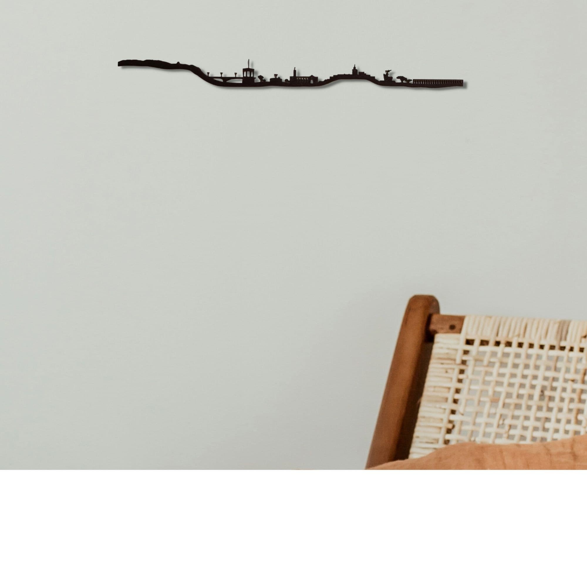 Skyline de Pozo Alcón, silueta de decoración para pared
