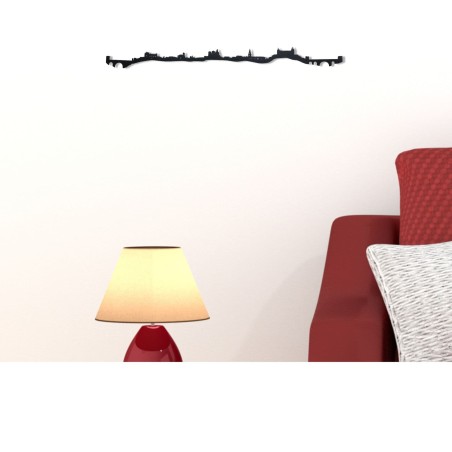 Skyline de Toledo, silueta de decoración para pared