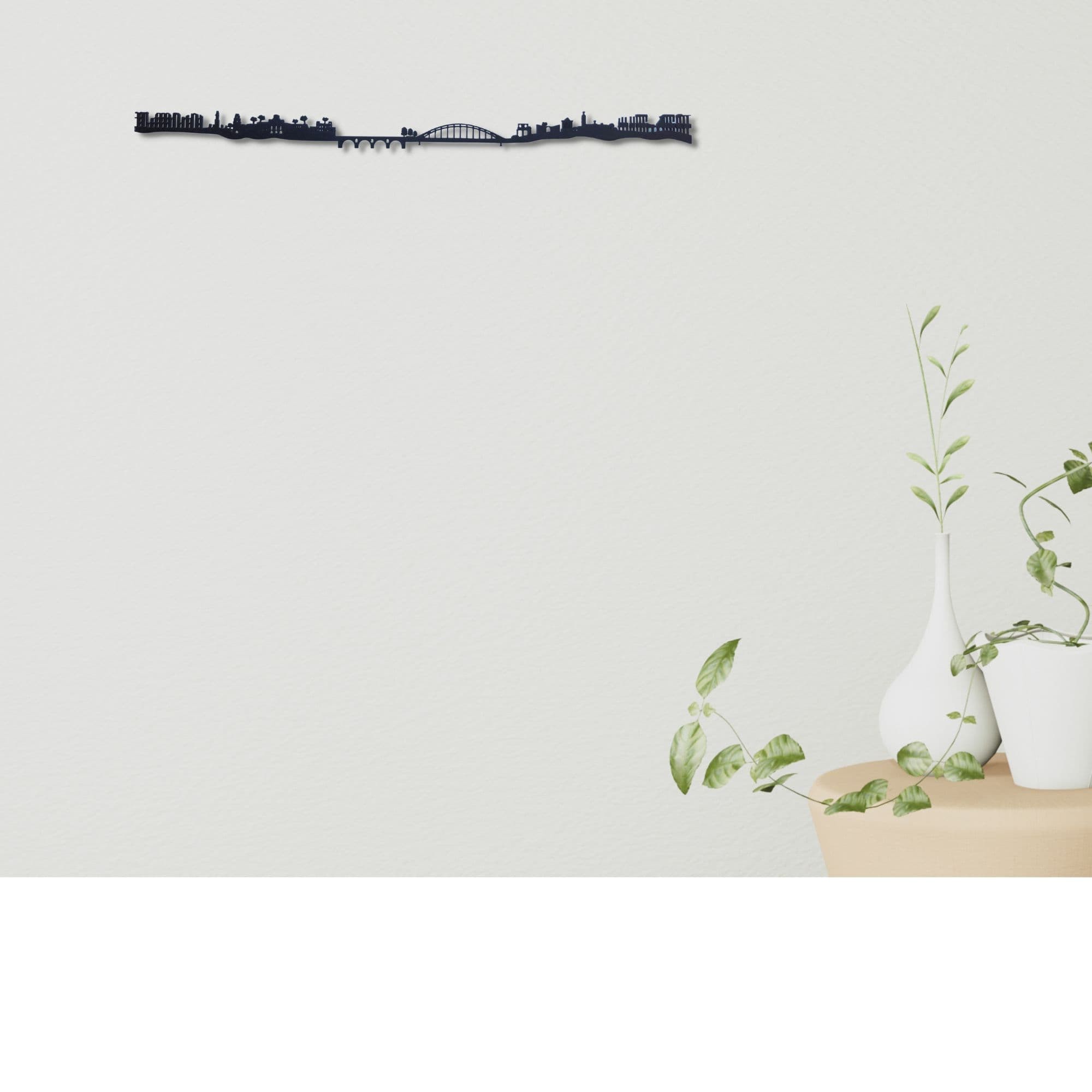 Skyline de Mérida, silueta de decoración para pared