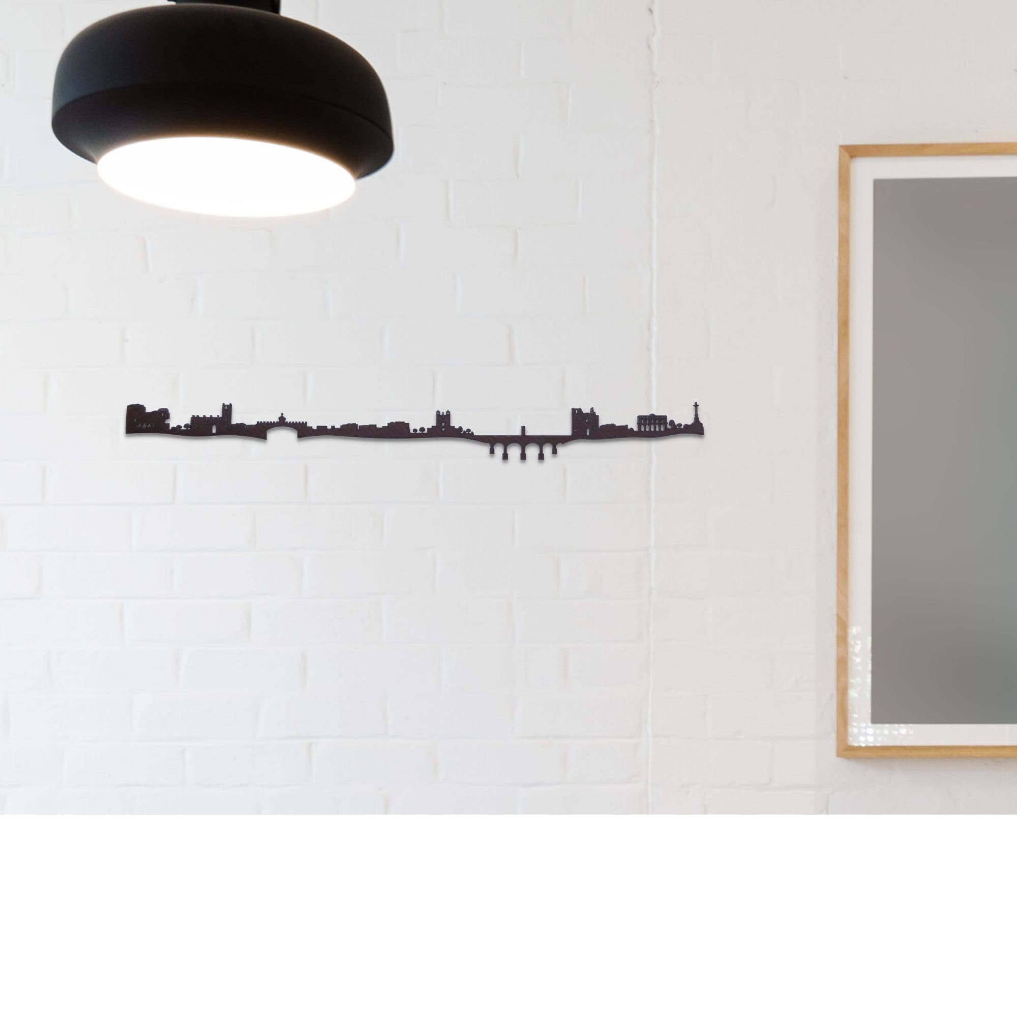 Skyline de Cáceres, silueta de decoración para pared