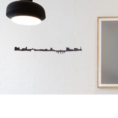Skyline de Cáceres, silueta de decoración para pared