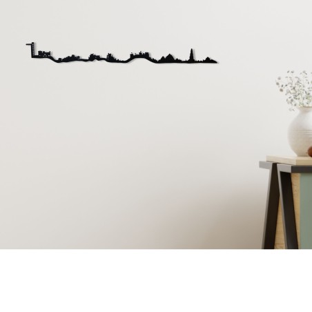 Skyline de Juego de tronos, silueta de decoración para pared