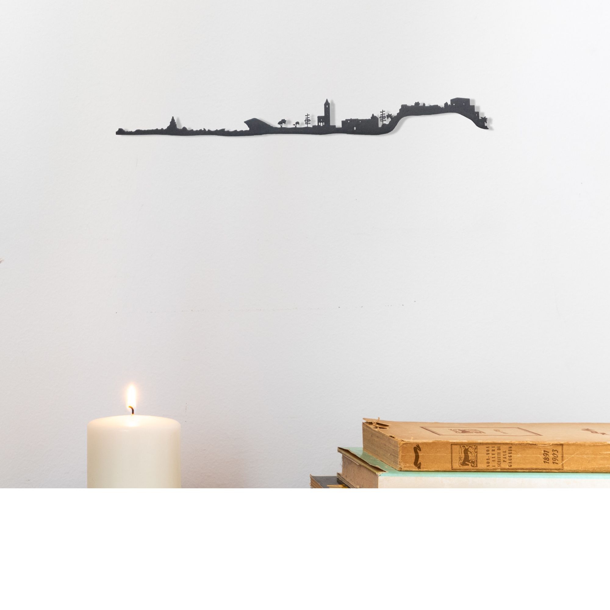 Skyline de Almería, silueta de decoración para pared