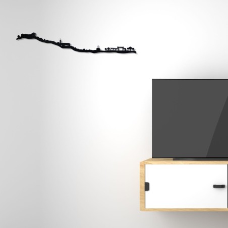 Skyline de Sierro, silueta de decoración para pared