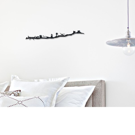 Skyline de Soportujar, 3d hecho con materiales reciclados. Decoración pared, regalo original